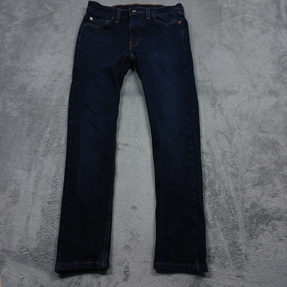 Levis 510 Jeans Mens 30x30 Blue Denim‎ Skinny Distressed Pockets Modern
